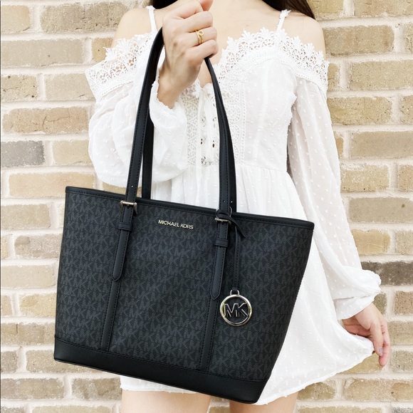 Bundle Michael Kors Tote Wallet Black MK - Picture 3 of 4